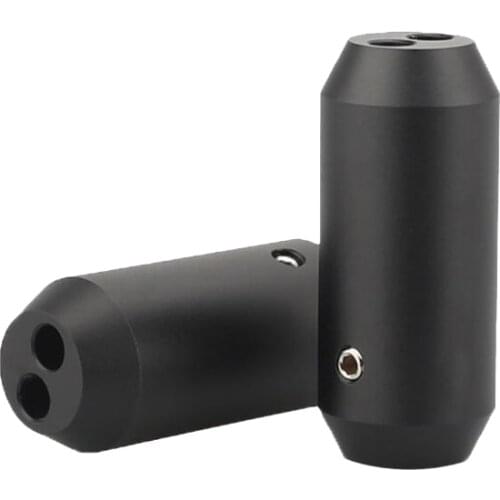 4X HIFI Audio Pants Y Splitter RCA Cable Speaker Cable Wire Pant Aluminium Alloy 12mm to 2X5mm Boot