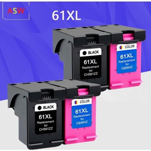 ASW 61xl Compatible for hp 61XL Ink Cartridge hp 61 xl for Envy 5530 Deskjet 2540 1050 2050 2510 3050 3054 3000 1000 Printer