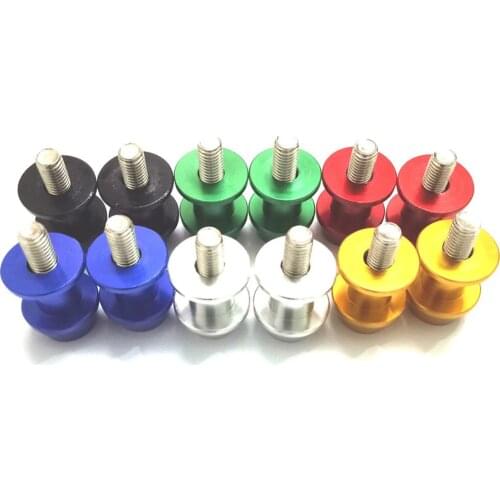8MM CNC Billet Aluminum Swingarm Spools Sliders for Triumph Street Triple R Daytona 675 675R ABS Motorcycle M8 Stand Screws Bolt