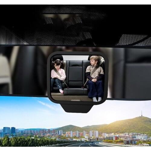 Car Blind Spot Mirror Children Car Back Seat Baby Mirror 360 Degree Adjustable Automotor Kids Monitor Safety Car Rearview Mirror