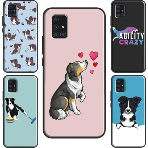 Border Collie Dog Case For Samsung A52 A12 A32 A42 A72 A21S A20e A02 S A10 A30 A40 A50 A70 A11 A31 A51 A71