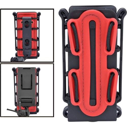 9mm Molle Pistol Mag Military Magazine Pouch Holster Fastmag with Belt Clip and Molle Soft Shell Mag Pouch Plastic Pouch