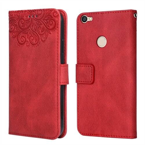 For Xiaomi Redmi Y1 Flower Embossing Case Coque for Redmi Y1 Wallet Flip Leather Case for Xiaomi Y1 Redmi Y1 Cover
