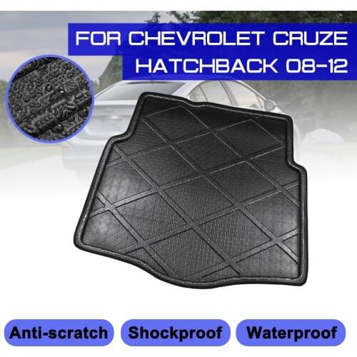 For Chevrolet CRUZE Hatchback 2008-2012 Car Rear Trunk Boot Mat Waterproof Floor Mats Carpet Anti Mud Tray Cargo Liner