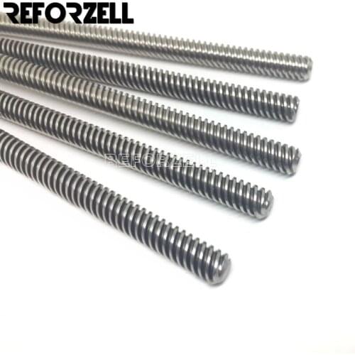 SS304 Tr8*8-2p(4 starts) ACME Lead Screw 8mm Metric Lead Screw
