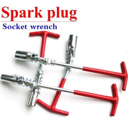 14/16/21mm Car Repair Tools Universal T-Handle Spark Plug Wrench Kit Remover Installer Joint Spark Plug Socket Wrench Tool