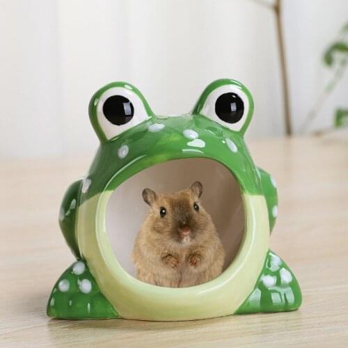 Ceramic Pet Bedroom Hamster Nest Guinea pig Dormitory Cooling ice Chamber Air conditioned Room Hamster accessories