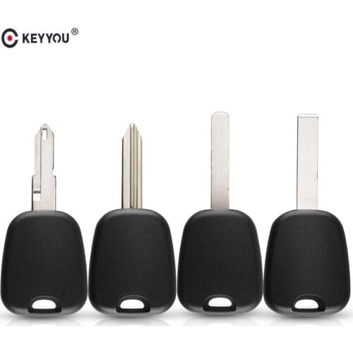 KEYYOU 30pcs Transponder Chip Key Remote Key Shell For Peugeot 207 307 308 807 For Citroen C2 C3 C4 Picasso C5 C6 Uncut Blade