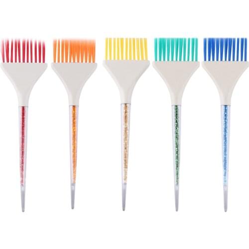 1PC Professional Coloring Hair Dye Brushes Resin Fluffy Comb Barber Hair Dye Hair Brush Fashion Hairstyle Design Tool