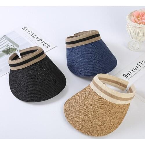 Korean Edition Empty Straw Hat Travel Sun Hat Fashion Sun Hat Rafi Sun Hat Grass Cool Hat Wholesale Free Shipping