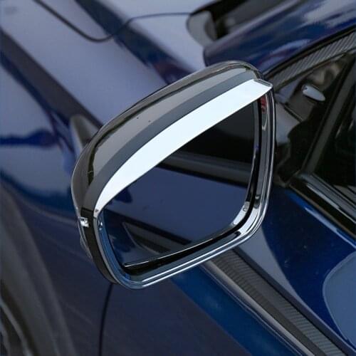 Lsrtw2017 Car Rearview Rain Visor Frame Rear Mirror Accessories Chrome for Changan Cs75 Plus2020 2021 Cs75plus