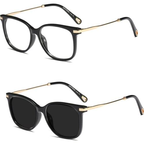 2020 new square glasses frames for men and women reading glasses finished frames for myopia female photochromic sunglasses NX