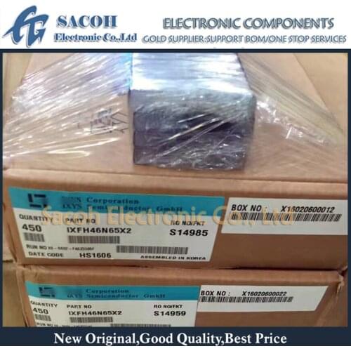 Free Shipping 10Pcs IXFH46N65X2 IXFH46N65X IXFH46N65 46N65 TO-247 46A 650V Power MOSFET transistor