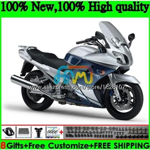 FJR1300A For YAMAHA FJR-1300 FJR1300 01 02 03 05 Blue silver 06 07 119BS.23 FJR 1300 2001 2002 2003 2004 2005 2006 2007 Fairing