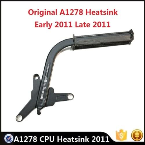 Original A1278 CPU Cooler Heatsink For MacBook Pro 13" A1278 2011 Laptop Spreader Thermal Cooling 923-0105 MD313 MD314 Tested
