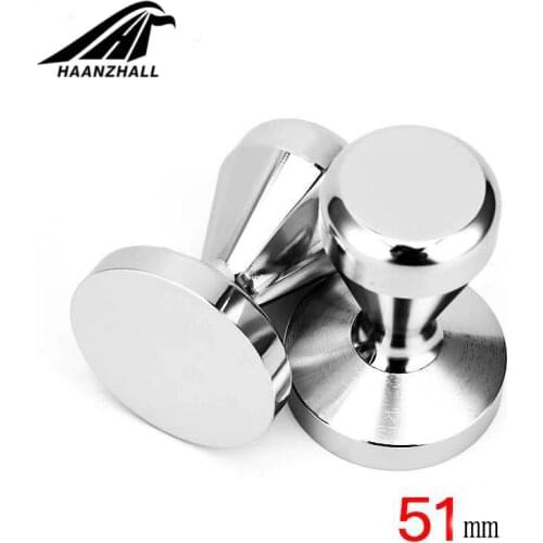 1PC 51/57.5mm Stainless Steel Coffee Tamper Base Coffee Bean Pressure Powder Hammer Coffee Pressure Bar High Quality