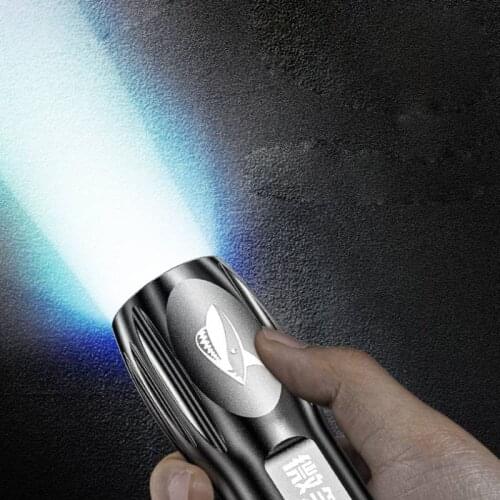 Rechargeable Mini LED Flashlight Torch ABS Lightweight Material Suitable for Adventure Camping Riding Hiking