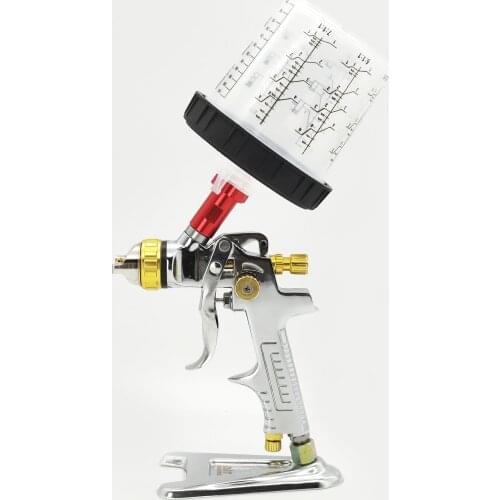 Manufacturer Outlet HVLP Spray Gun With Adapter And Pps Tank Auto Feed Car Paint Spray Gun 1.3/1.4/1.7mm Nozzle Szie Airbrush