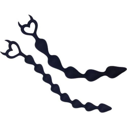 Silicone pull beads anal beads adult products sex toys male and female posterior anal plug stimulation polychromatic optional