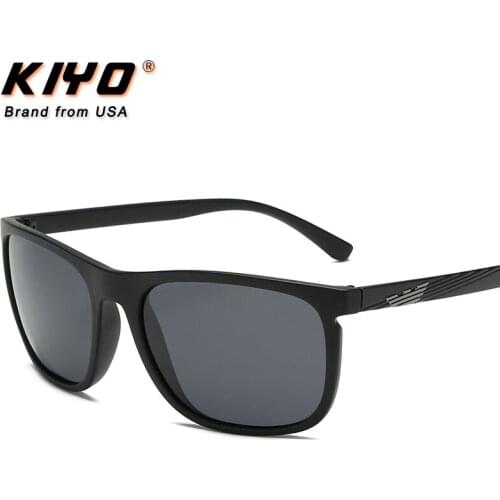KIYO Brand 2020 New Men Square Polarized Sunglasses PC Classic Sun Glasses High Quality UV400 Driving Eyewear 3841