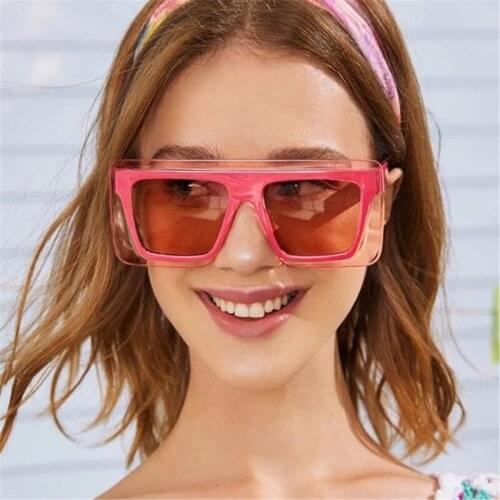 Female Square Oversized Sunglasses Women Gafas Green Eyeglasses Sun Glasses Men Big Frame Vintage Shades Eyewear Oculos