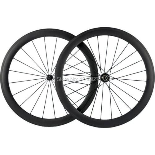 Carbon Wheelset 50mm Tubular Carbon Wheels 3K Matte Finish With Powerway R13 Hub Road Bike Wheel Tubular