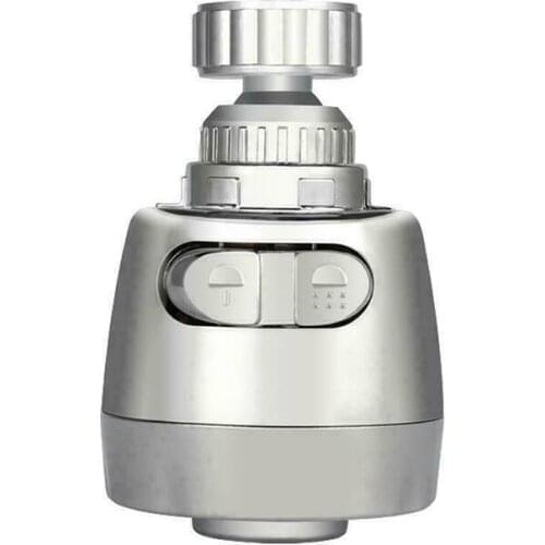 Universal 360 Degree Kitchen Basin Faucet Bubbler Water Nozzle Sprayer 2-Gear Adjustable Water Saving Nozzle Faucet Connector