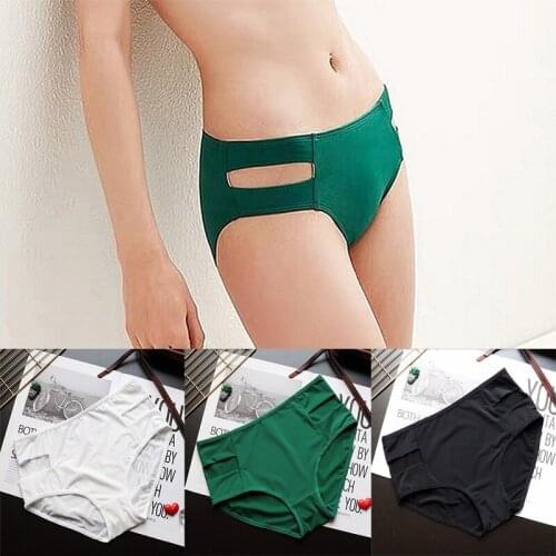 Women Sexy Seamless Panties Intimates Underpants Soft Low Waist Underwear Briefs Girls Sanitary Comfortable Lingerie Knickers