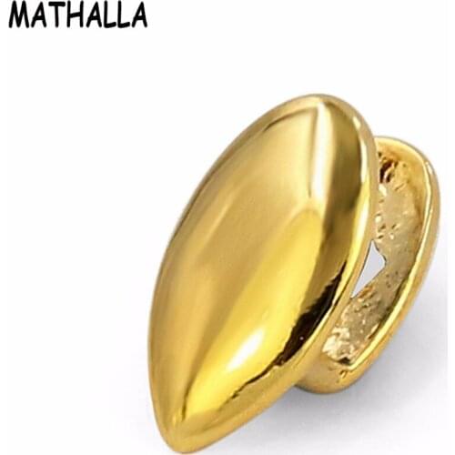 The Vampires New Single Fangs Gold Grillz Single Teeth Grillz