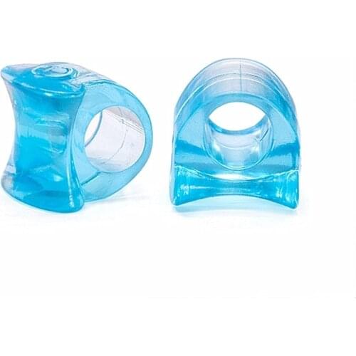 2pcs Blue Soft Silicone Gel Toe Separator Hallux Valgus Bunion Spacers Thumb Corrector Foot Care Tool Pedicure Feet Care