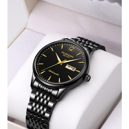2020 Guanqin GJ16110 automatic watch fashion watch genuine multifunctional quartz waterproof and dustproof new calendar display