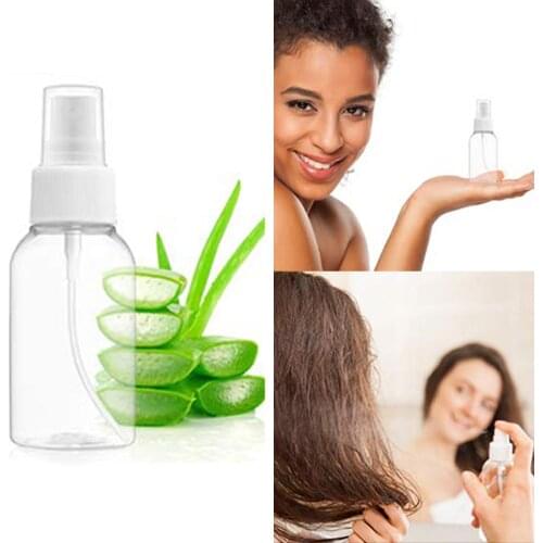 3Pcs 75ml Portable Travel Transparent Empty Refillable Spray Bottle Atomizer Lightweight Travel Cosmetic Container