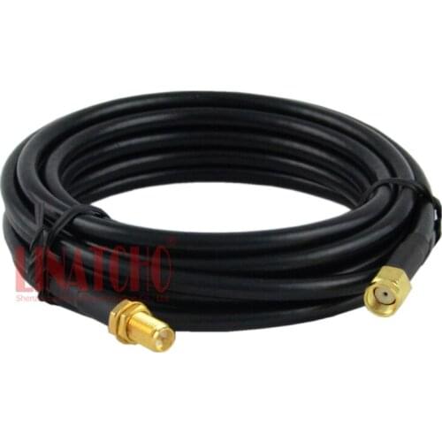 5m coaxial cable rg58 WIFI 2.4ghz router Antenna extension cable, rp sma female to rp sma male connectors