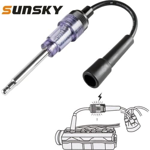 Car DC 12V Ignition Test Instrument Spark Plug Ignition Detector Auto Diagnostic Test Tool for Ignition System Checking