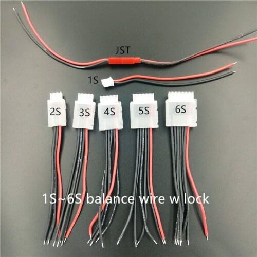 Lipo Battery Balance Cable Wire Lock Balancer 2S 3S 4S 5S 6S Accessories For Imax B6 Mixed Connector Balancing Charger Charging