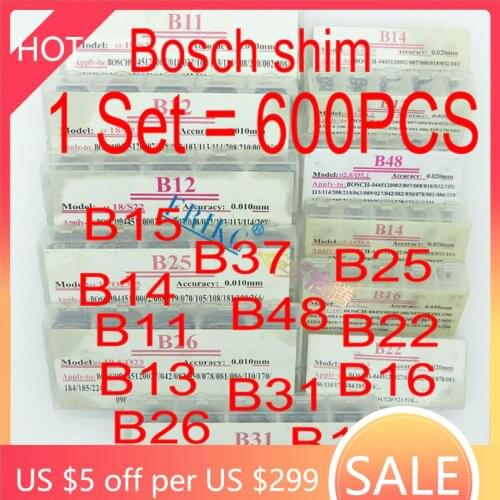 ERIKC Injector Shims Gaskets B11 B12 B13 B14 B16 B21 B22 B23 B24 B25 B26 B31 B48 Nozzle Valve Adjust Washer Repair for Bosch