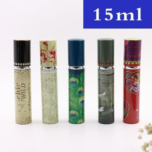 10/20/30/40pcs 15ml High Grade Heat Transfer Perfume Water Bottle Fragrance Sub-bottling Sprayer Bottle Atomizer Packaging Tube