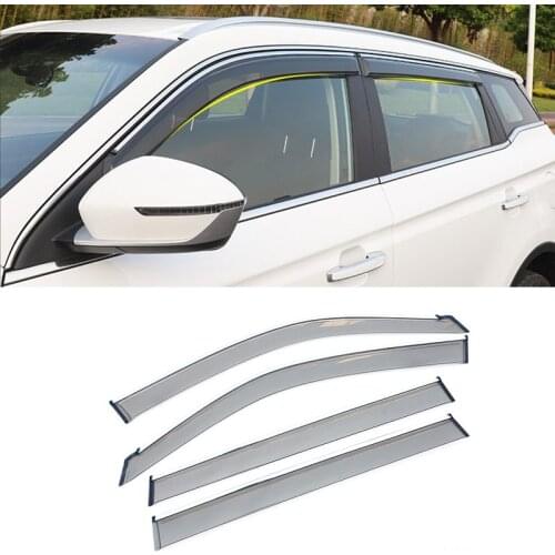 Hivotd For Geely Atlas Emgrand NL-3 Proton X70 Car Window Visor Rain Guards Air Vent Shade Deflectors Exterior Accessories 2019