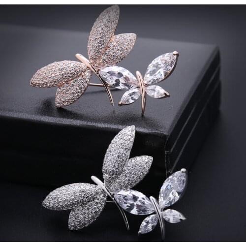 HONGHONG Dragonfly Brooches For Clothes