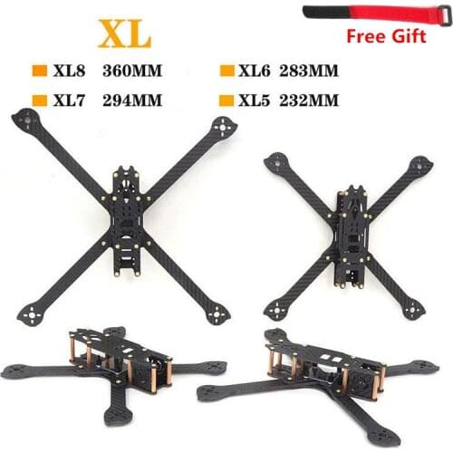 HSKRC 3K Carbon Fiber XL5 V2 232mm XL6 283mm XL7 294mm XL8 360mm TrueX 5/6/7/8inch XL340 340mm FPV Freestyle Frame Racing Drone