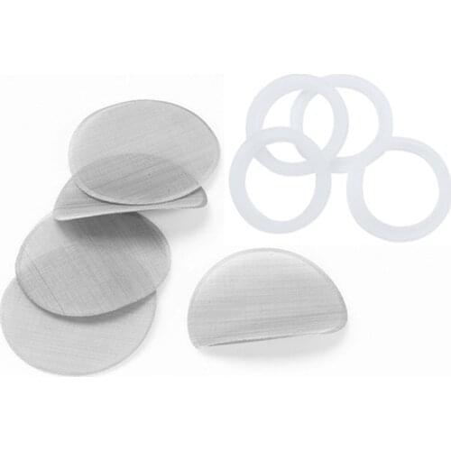 ICafilas 15pcs Silicone o-ring & 8pcs replacement filters For Nespresso Stainless Steel Refillable Coffee Capsule