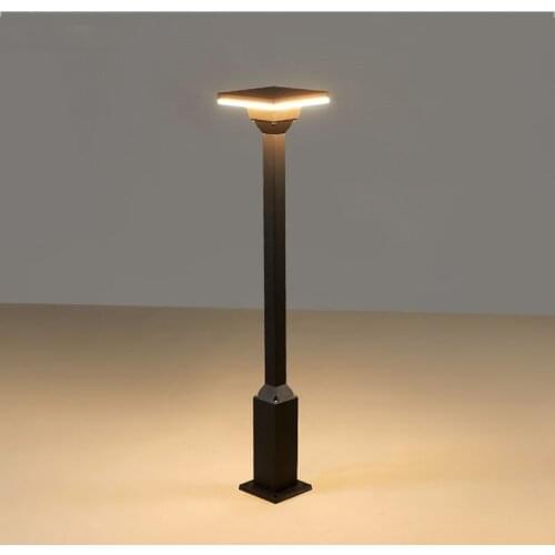 Engineering custom lawn light outdoor waterproof modern minimalist garden green park high pole lamp courtyard landscape lamp