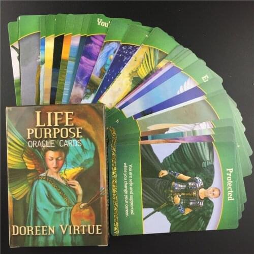 Tarot Cards Life Purpose Oracle Card Full English Party Deck Game Supplies Life Purpose Oracle Cards With Guidebook