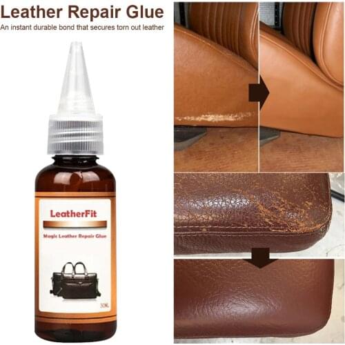 Leather Glue Liquid Leather Skin Refurbish Repair Tool Leather Filler Waterproof Durable Leather Repair Glue Car Seats Jackets