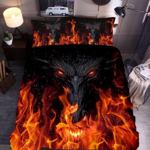 Creative Design Three Sets Home Textiles Bedroom Decor 3D Printed Bedding Set Bed Linen Adult Kid Cover Set Pillowcase