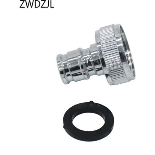 Silver Female Thread 3/4 Inch Brass garden Tap Fitting Nipple washing machine Hose Quick connector Faucet Fitting 20pcs