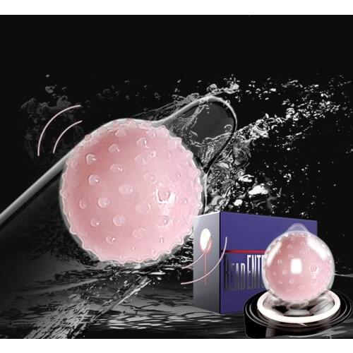 Hot Sex Toy Electric Vibrator Ball with Beads 35mm Soft Prostate Vagina Massager Dick Extender for Condom Men