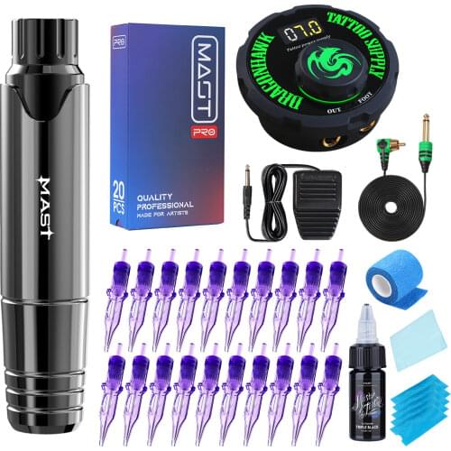 Complete Permanent Makeup Machine Mast P10 Eyeliner Eyebrow Lips Tools Tattoo Pen Kit Mini Power Supply for Tattoo Artist