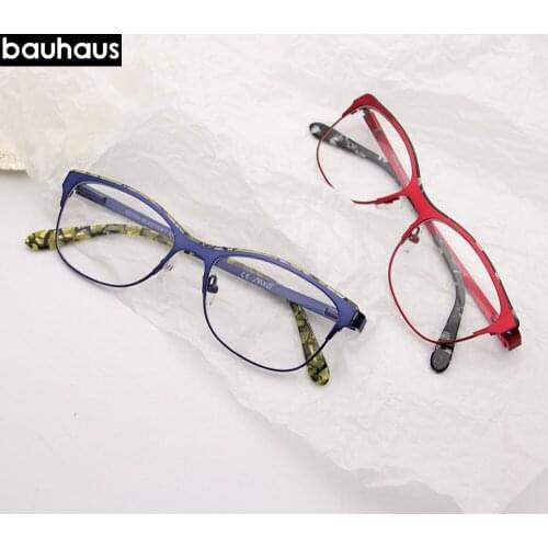 MG744Fashion Square metal Glasses Frames for Men Women Optical Computer Glasses eyeglasses Prescription Myopia