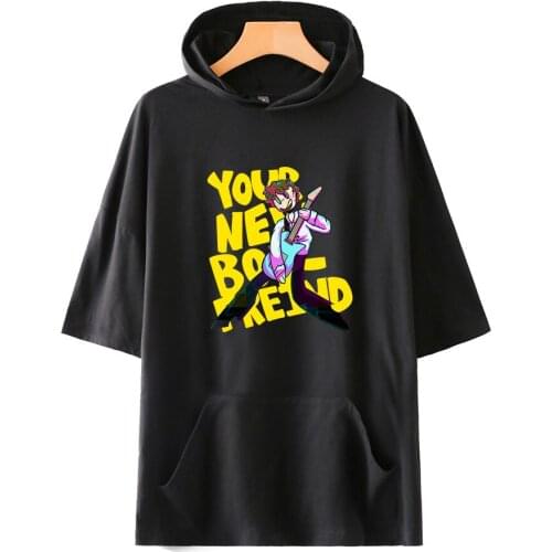 Kawaii Tees Wilbur?Soot Short-Sleeved Hooded Sweatshirt Loose Volleyball Harajuku Fashion Hoodie Hip Hop Tops Classic Clothes